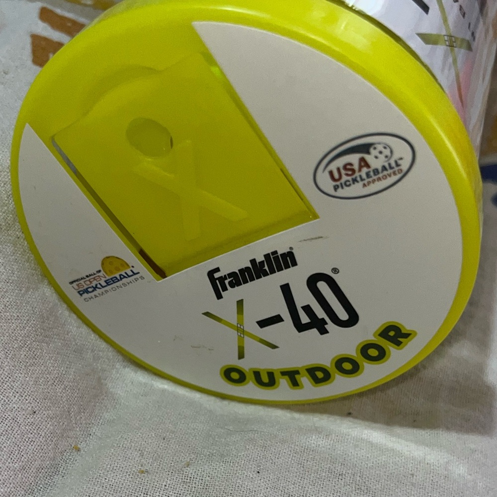 Franklin X-40 Yellow Outdoor Pickleballs 3 Count NEW NWT - Picture 5 of 5